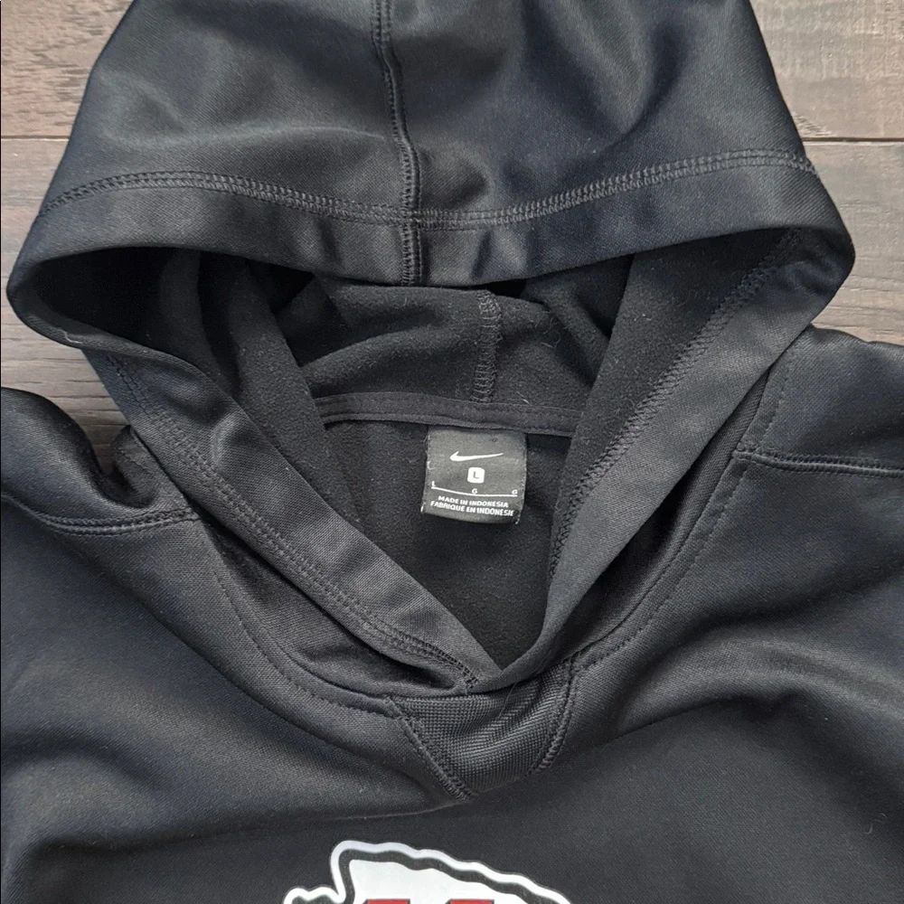 Nike NFL Kansas City Chiefs Black Hoodie w/Logo Youth Large (14/16)